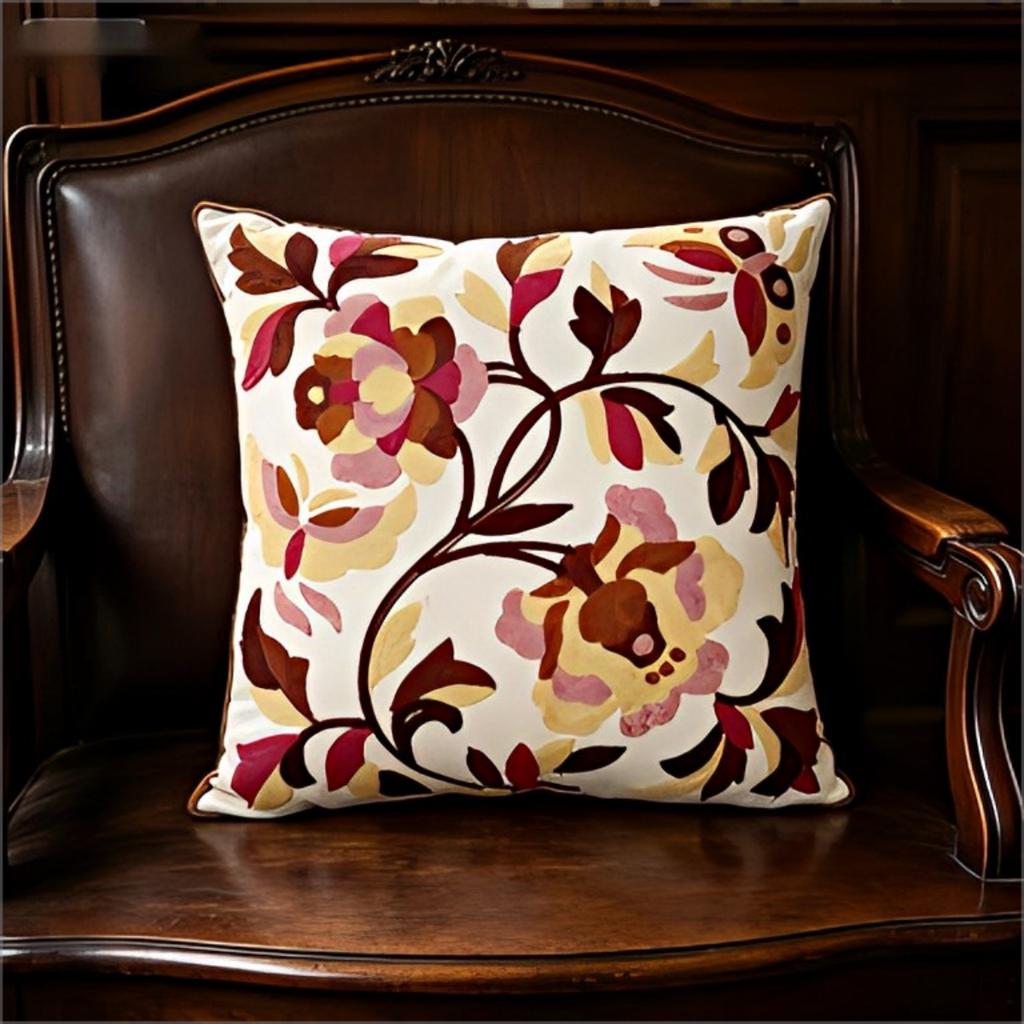 Double Sided Boho Floral Throw Pillow Cover Vintage Flower Decorative Cushion Case For Sofa Couch Boho Home Decor
