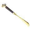 32cm Metal Shoe Horn Long Lion/Horse Head Wood Handle Shoehorn Shoes Wearing Tool Handheld Portable Shoe Lifter Reduce Bending