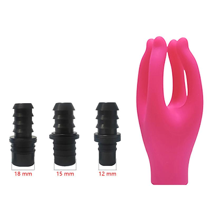 3 Sizes Fascia Massager Head Massage Gun Heads With 4 Fingers Artificial Hand Silicone Head Washable Massage