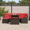 Garden Sofa Set 7 Pieces Poly Rattan
