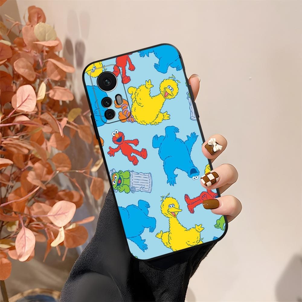 Cartoon S-Sesame S-Street Phone Case Fundas For Xiaomi 15 14 12 Lite Pro 13 11t POCO X5 M6 M5 X6 X3 F5 F6 Pro Cover