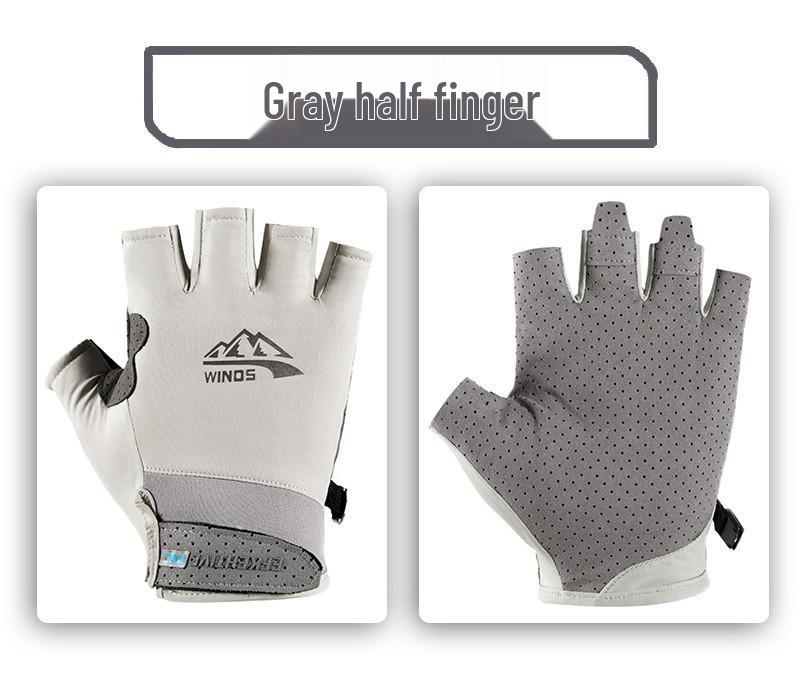 Unisex Full & Half Finger Cycling Gloves - Non-slip, Wear-resistant, Ice-cool for Outdoor Sports.