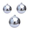 Oversized Silver Reflective Christmas Decors Ball Portable Plastic Hanging Ornament For Christmas And Parties