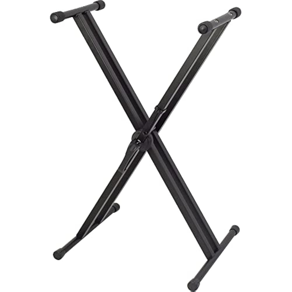 Клавишная стойка KC Kyoritsu, X-образная, с двойной ногой, бесступенчатая регулировка высоты, двойные функции безопасности...
