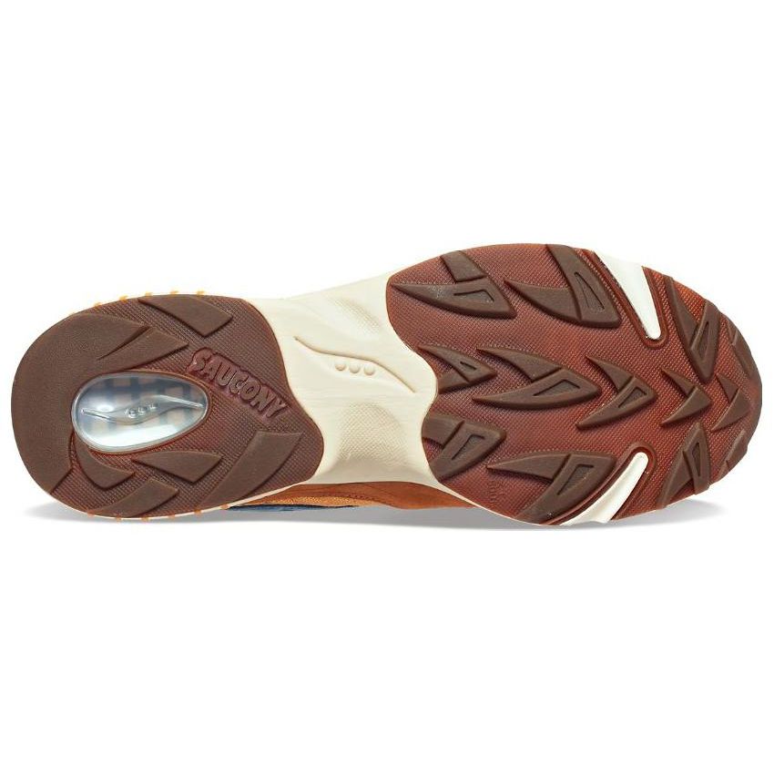 SAUCONY 3D Grid Hurricane Endless Knot Men Sneakers Brown Rust S70742-1