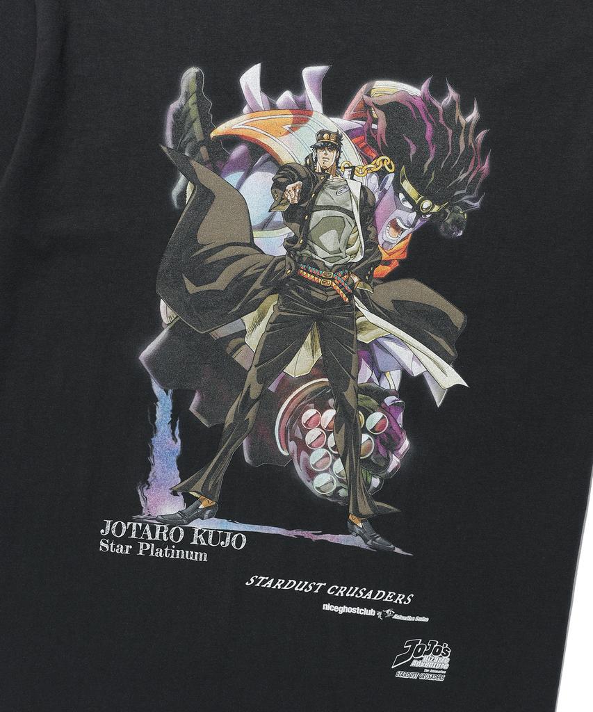 NICEGHOSTCLUB Jojos Stardust Crusaders Jotaro Poster Tee_Black(Ng2Gmut501E)
