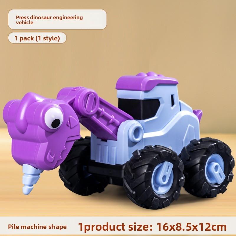 Childrens Animal Pressing Car Toy With Pullback Action For Interactive Play