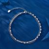 Effie Queen 925 Sterling Silver Layered Link Chain Anklets Bracelet Muti-layer Foot Leg Anklet Beach Jewelry Adjustable SA58