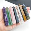 Naturstein und Kristalle Spitze Stab Hexerei Rosenquarz Amethyst Heimdekoration Mineralsteine Handwerk Raum Aquarium Dekoration