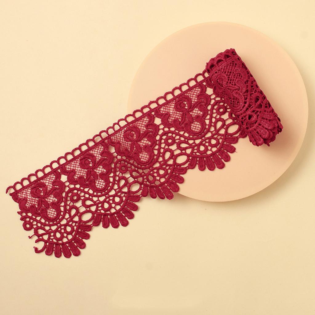3 Yards Inelastic Europe Crown Lace Trim Pattern Embroidery Lace Sewing Craft For DIY, Clothes Decoration Sewing Accesssories,