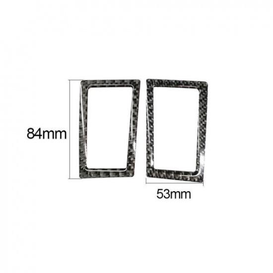 2X Carbon Fiber Interior Air Vent Outlet Cover Trim For Toyota Corolla 2014-2018