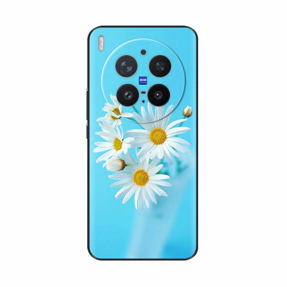 For VIVO X300 Pro Case Popular Flowers Cartoon Soft Silicone Phone Back Cover For Vivo X300 X 300 ShockProof Shell Bags Funda