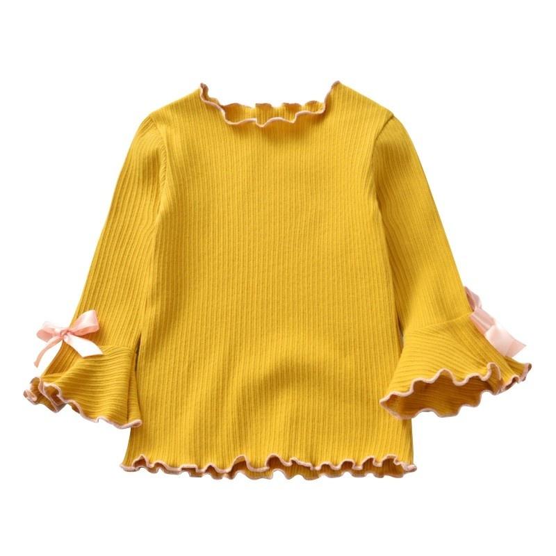 Kleidung Baby Mädchen T-Shirt Herbst Mädchen Kleidung Fliege Kleidung Prinzessin Langarm Top