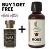 Rosenöl 10 ml für Aromatherapie & Raumduft, erhalten Sie 1 kostenloses Attar 6 ml – Aqua AQ, Dubai Oud, Aura, White Oud
