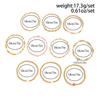 Ingemark 7 Styles Goth Acrylic Imitation Pearl Elastic Chain Bracelets for Women Boho Stacked Strand Beads Bangle Couple Jewelry