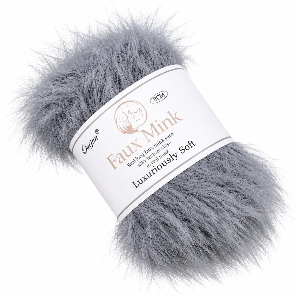 50g Hand-Mixed Faux Fur Yarn 8cm Long Woolen Yarn Mink Yarn  Handmade Sweater Shawl Scarf Woven Hat