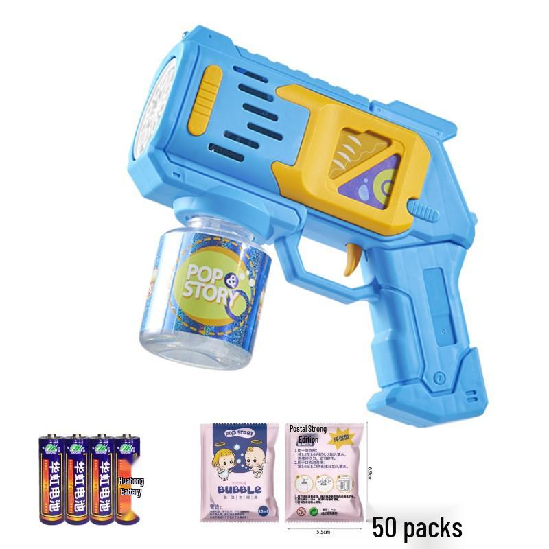 Leak-Proof Automatic Bubble Gun Toy: Light-Up for Kids - Ideal Christmas or Birthday Gift