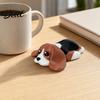 Vivid Detail Dog Desktop Decoration Printed Figurine Beagle Ornament 3D Cute Tiny Collectable Decor Mini Lying Puppy Statue for