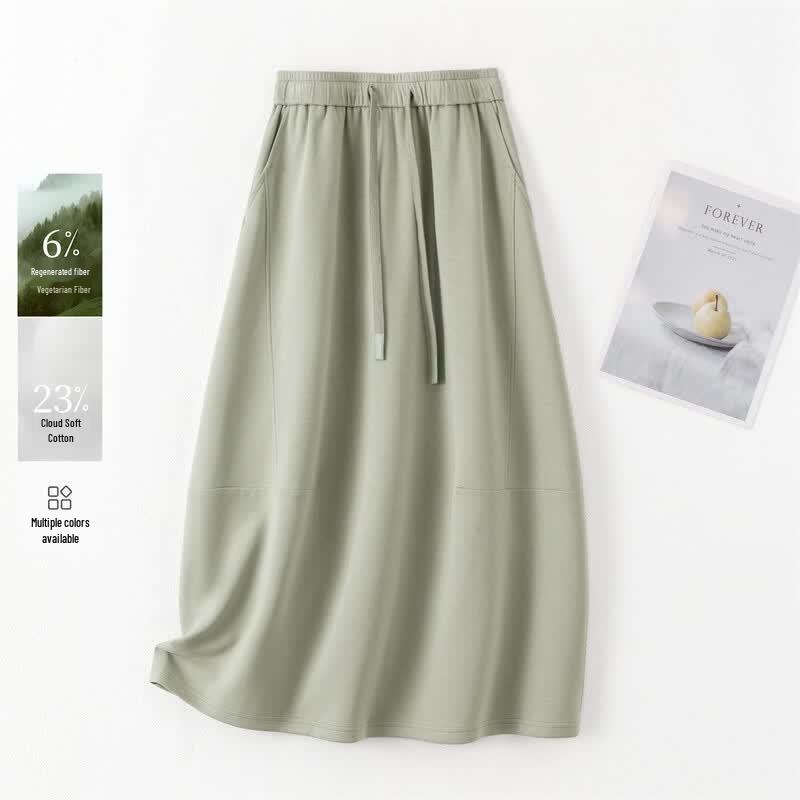 IHIMI Women s Summer Modal Blend A-Line Skirt L