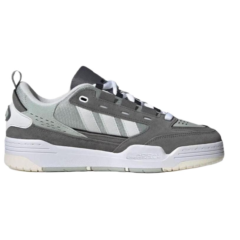 adidas Originals Adi2000 Stoff Synthetisches Leder Bequem Langlebig Low-Top Skate Schuhe Unisex Sneaker Grau Grün IG1028