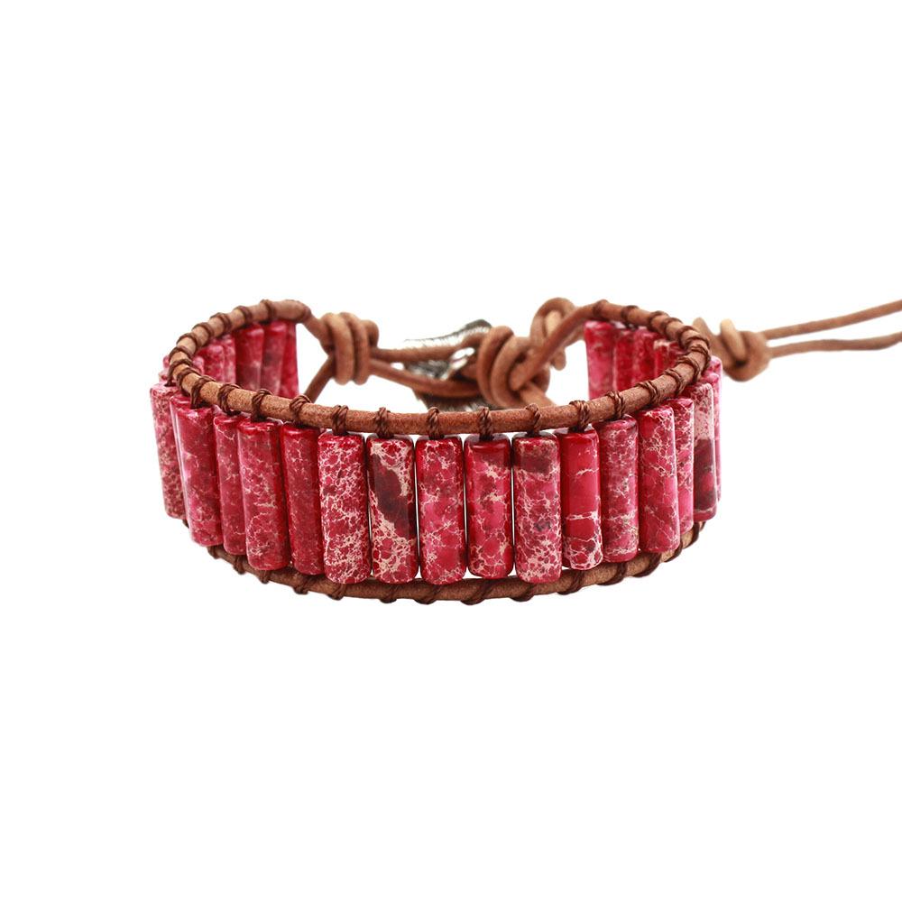 Seven-Color Imperial Stone Chakra Bracelet: Handmade, European & American Style
