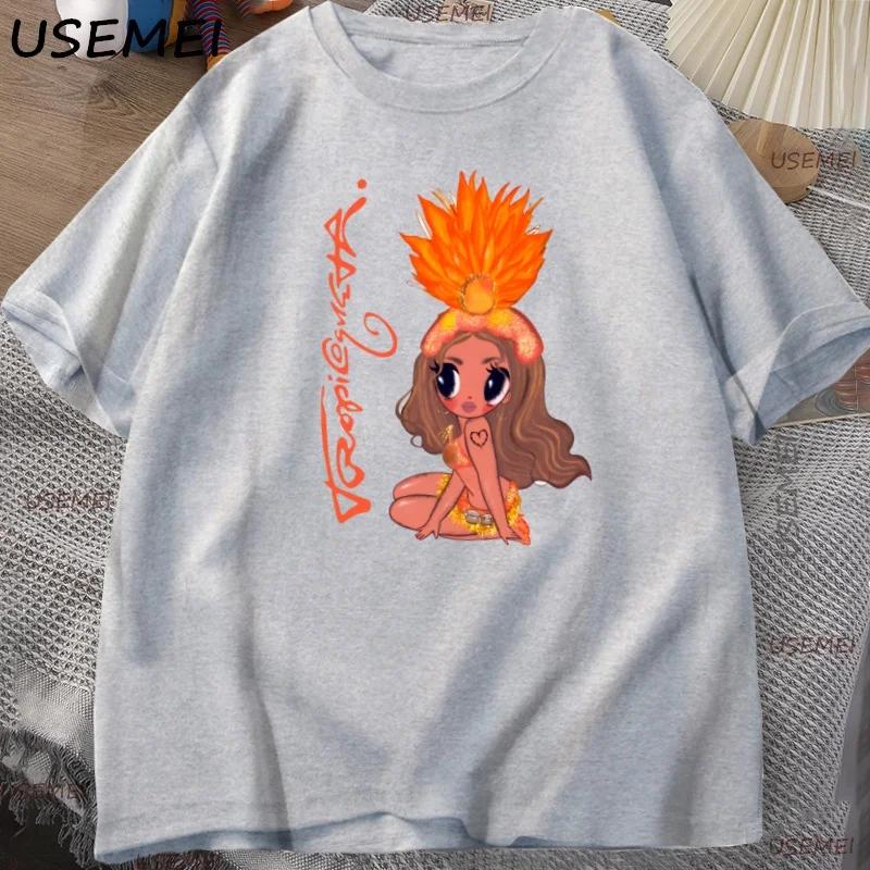 Karol G Tropicoqueta T Shirt Latina Music T-shirt Funny Graphic Tshirt Cotton Short Sleeve Comfortable Clothes Streetwear Tops