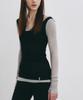 Nigaennikol Nicole Minimal Label Scoop Ls Top_Gray