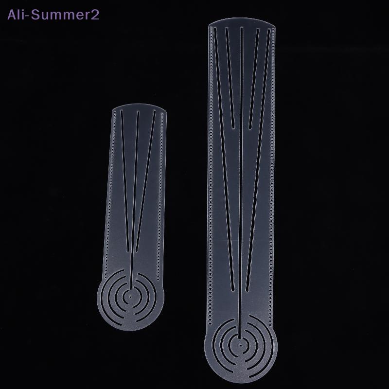 {Summer2} Multifunctional Mandala Drawing Template Acrylic Drawing Ruler Transparent Circular Arc Straight Line Drawing Tool