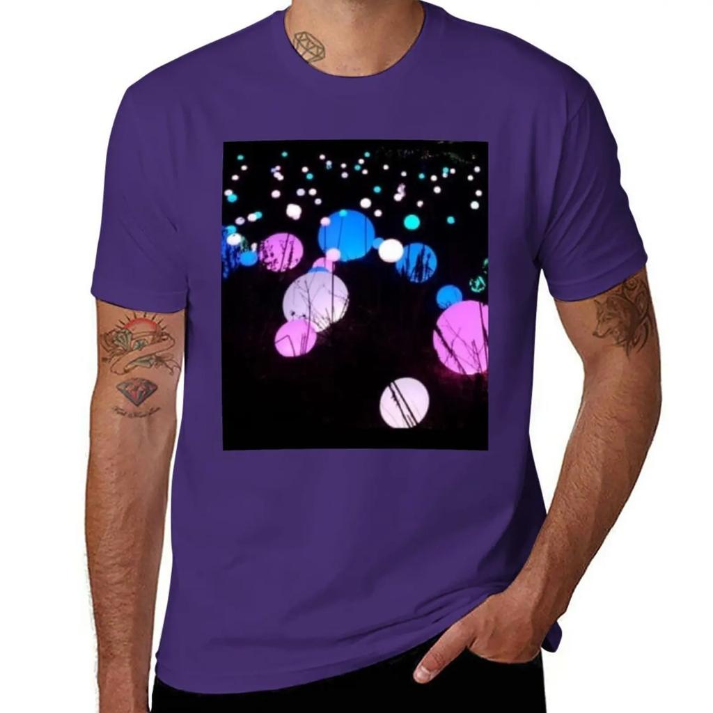 Glow In the Dark Spheres T-Shirt Anime Shirts Graphic Tees Men Clothes