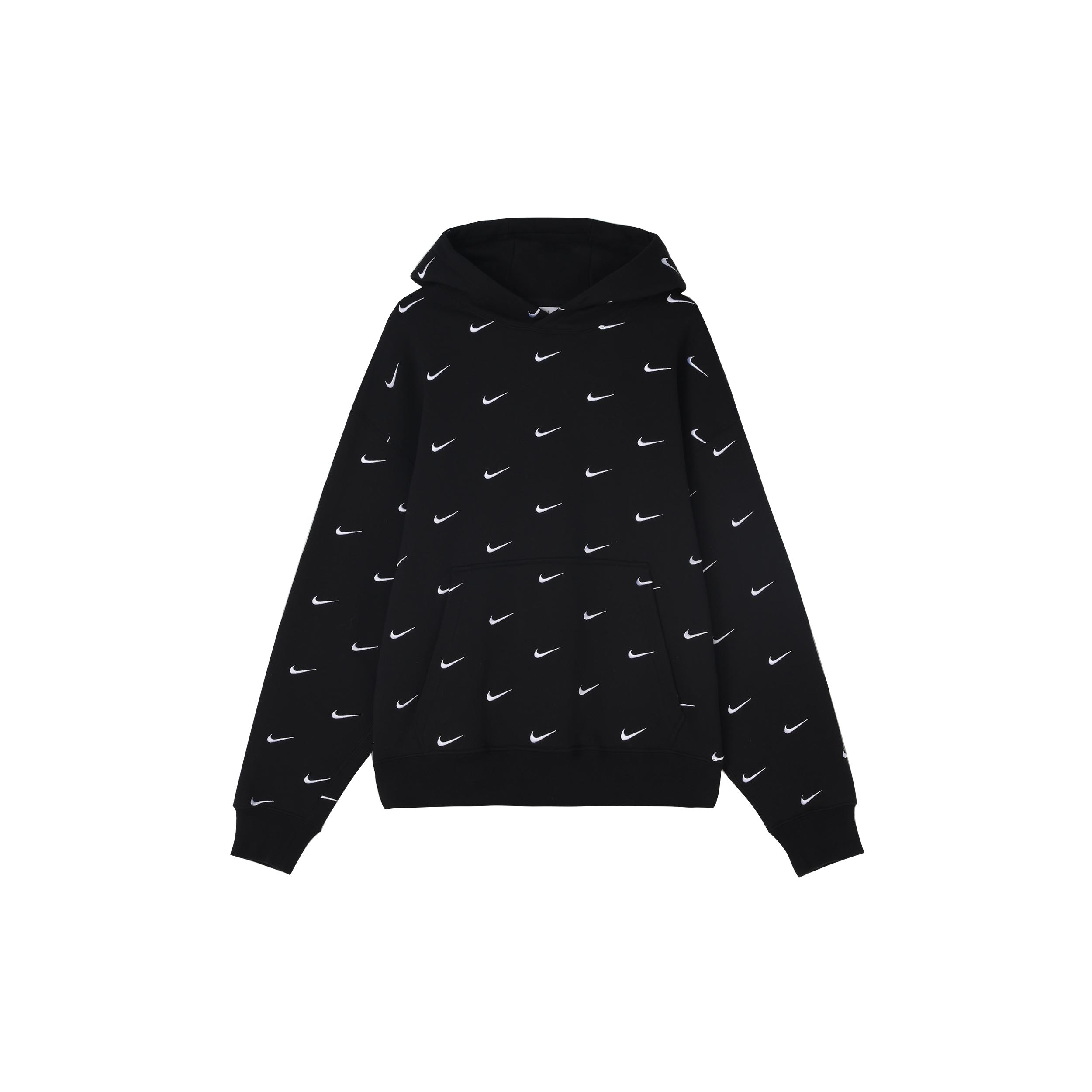 

New Nike All Over Swoosh Logo Hoodie CJ8907-010 XS