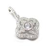 Les Trésors De Lily [K5893] - White 'Sissi' Silver Pendant