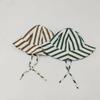 Striped Pattern Double Sided Baby Bucket Hat Breathable Panama Bonnet  Beach