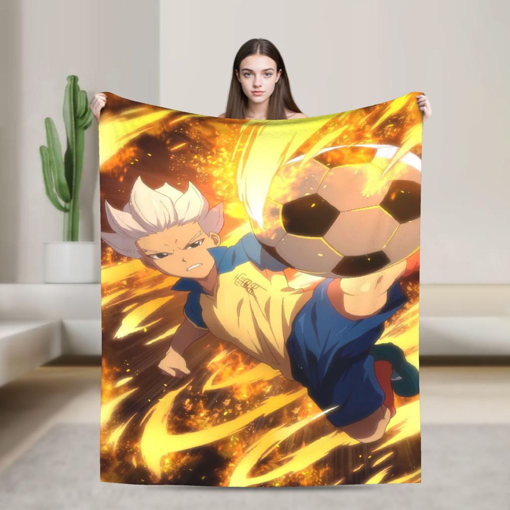 Coperta Anime Axel Blaze Inazuma Eleven Morbida Tendenza Street Peluche Coperta Plaid Per Ragazzo Ragazza Camera da Letto Flanella Copriletto Copri Letto