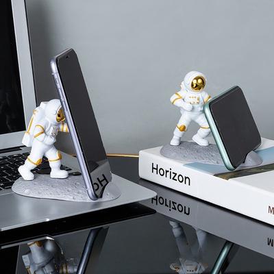 Light Luxury Minimalist Kung Fu Astronaut Ornament Astronaut Mobile Phone Holder Chasing Drama