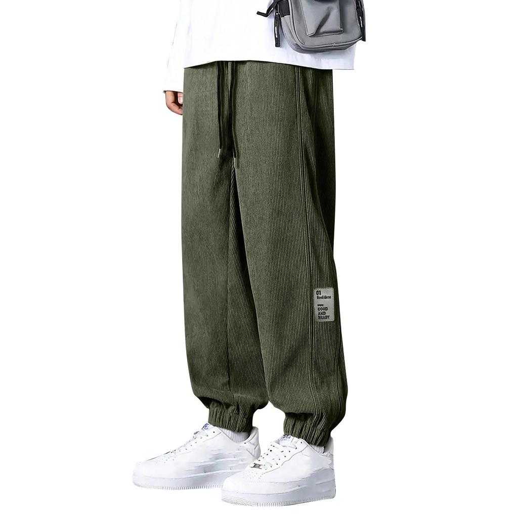 Men's Color Loose-Fitting Sweatpants Men's Casual Fashion Sweatpants