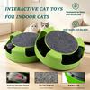 Interactive Cat Toys for Indoor Catch Mouse Motion Multi-functional Low Noise Cat Mouse Toys with Scratching Pad for Kitten Cats