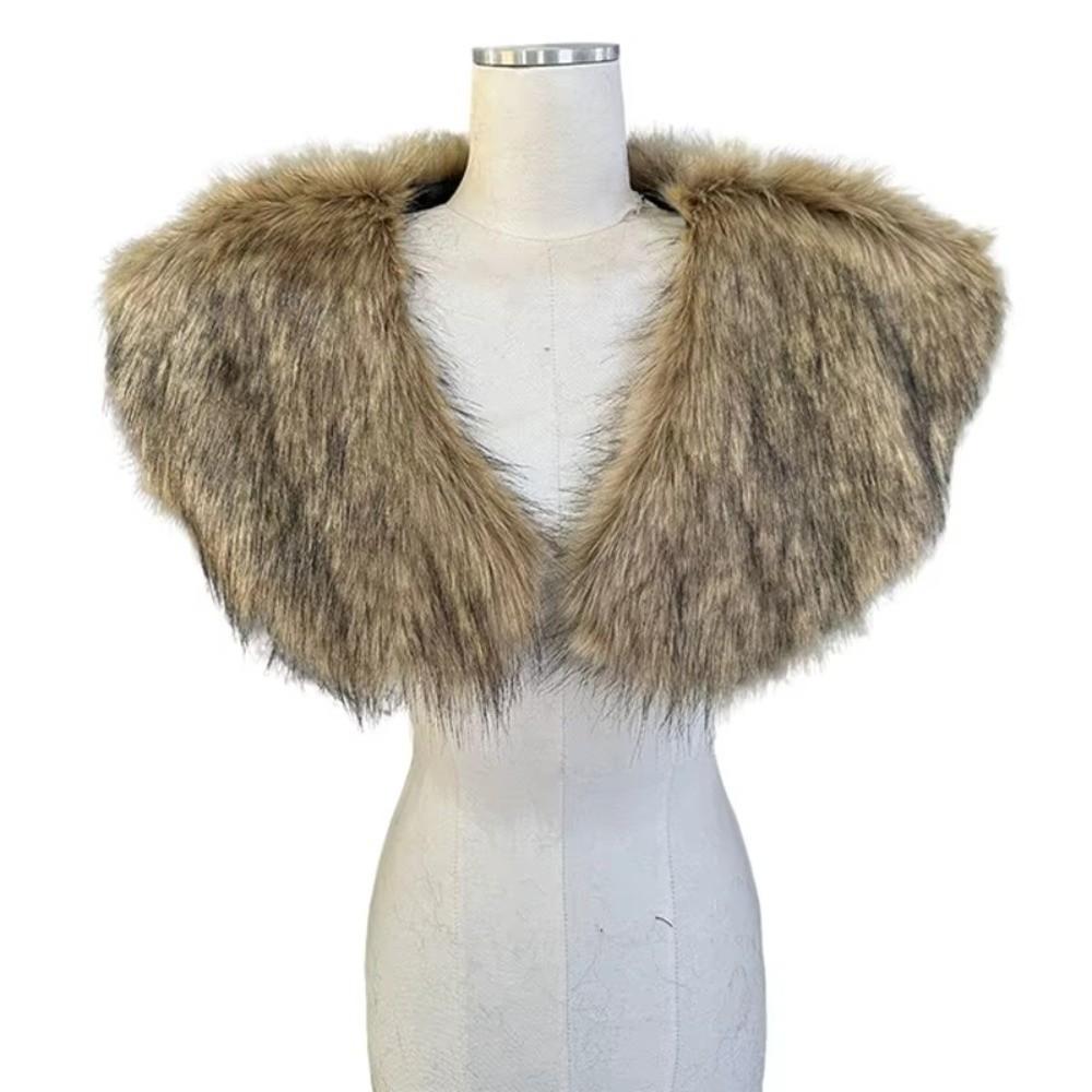 Pirate Design Medieval Viking Cape Hunter Style Faux Fur Cloak Retro Warrior Cloak