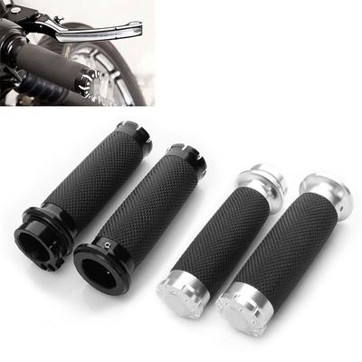 Moto universelle 1";"; Guidon chromé noir de 25MM, barre de poignée pour Harley Sportster Dyna Softail Touring