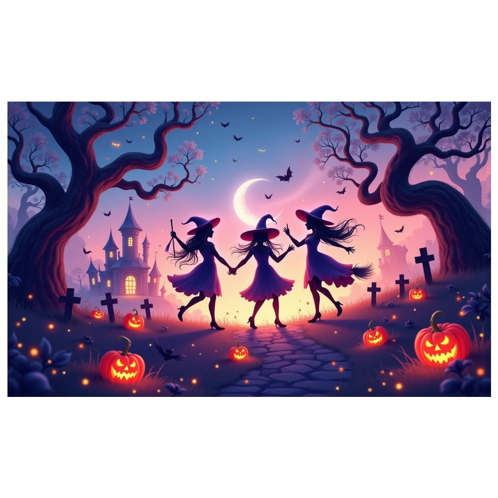 Event Banner Design Spooky Decoration Night Backdrop Halloween Banner For Themed Party Party Celebration Holiday