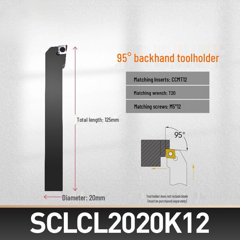 CNC Lathe 95° External Turning Tool Holder for SCLCR06/09 with CCMT Inserts