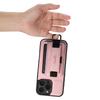 SUTENI H13 For iPhone 16 Pro Max Case Litchi Texture Leather+TPU+PC Cover with Card Holder Kickstand