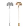 Modische Raffinierte Ginkgoblatt-Reversnadel mit Tropföl-Designs Kontrast-Accessoire für Partyzubehör Kostüme