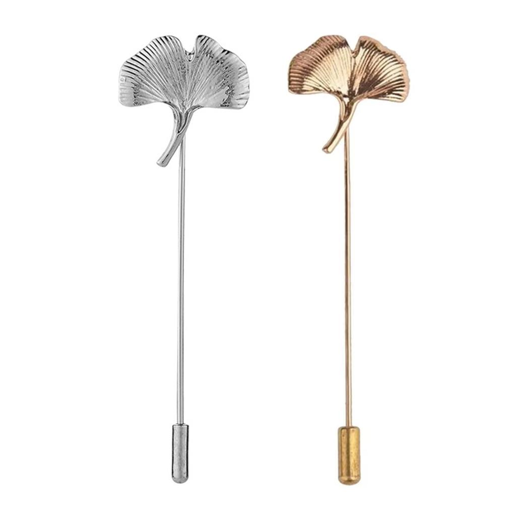 Modische Raffinierte Ginkgoblatt-Reversnadel mit Tropföl-Designs Kontrast-Accessoire für Partyzubehör Kostüme