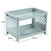 Minimalist Pp Desktop Double Layer Storage Rack Rectangular Organizing Student Desk Office Cosmetics Stationery Storage Shelf