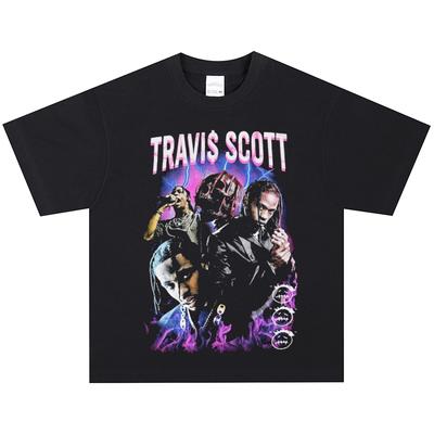 T-shirt Travis Scott, Tessuto Morbido, Casual, da Indossare Quotidiano