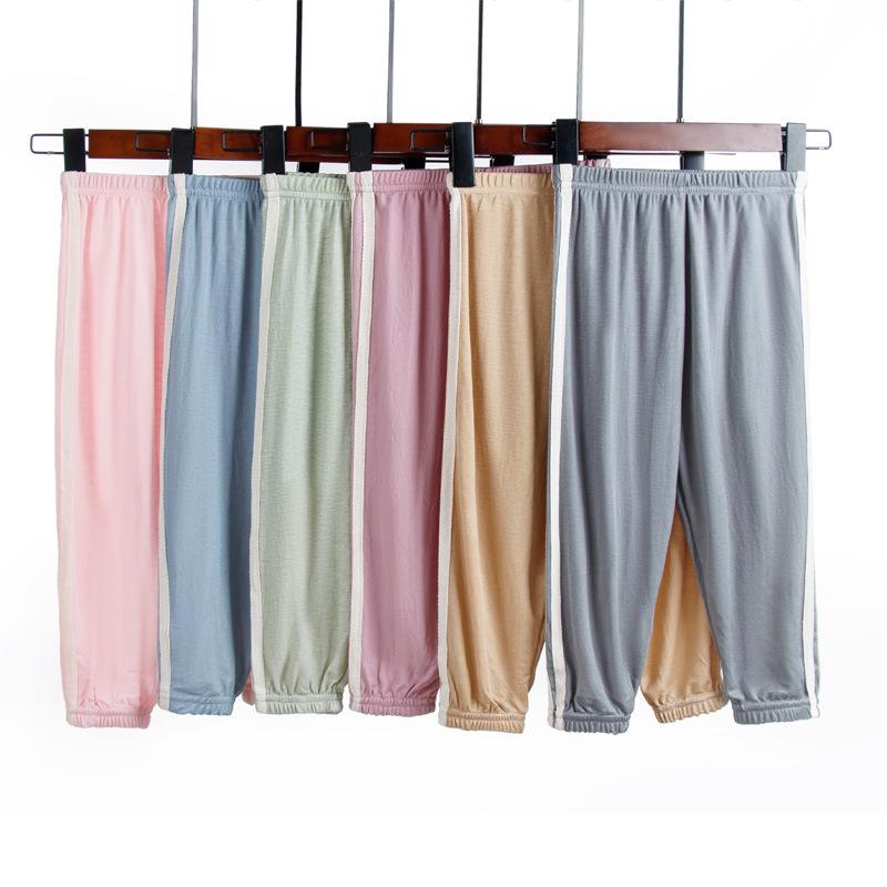 Summer Ice Silk Anti-Mosquito Pants for Kids: Boys & Girls One-Piece Clothing