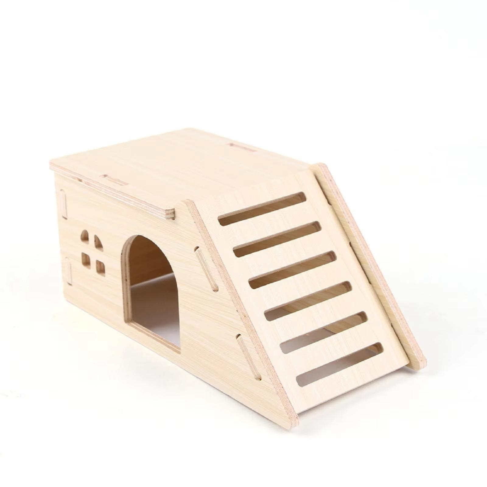 Large Hamster Hideout House Climbing Ladder Villa Cage Toy for Syrian Hamster