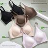 Seamless Mesh Lace V-Neck Push-Up Bra with Molded Cups for Small Busts