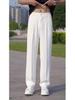 2024 Men's Trendy High Street Nine-Point Suit Pants - Large Size, Straight Fit