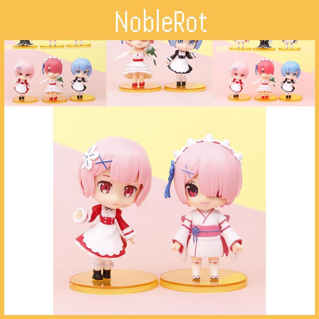 Stunning Rem Figure Standing Pose In Wedding Dress Kimono And Maid Outfit For Display And Collecting